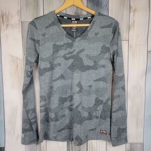Tapout Black Gray Camo Long Sleeve Shirt Size Medium